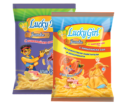 Снакс Лъки лила момче 70 г