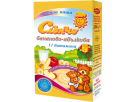 Слънчо бананово ябълкова млечна каша 200 г