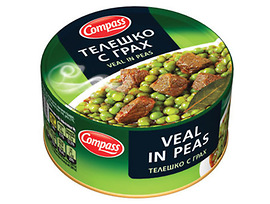 Компас говеждо с грах 300 г