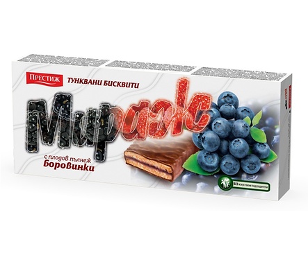 Мираж Бисквити с крем Боровинка 200 г