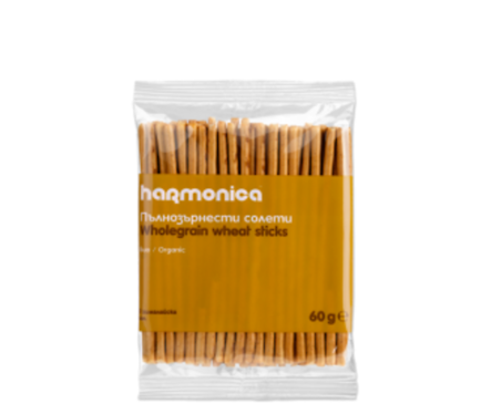 Хармоника Био солети пълнозърнести с хималайска сол 60 г