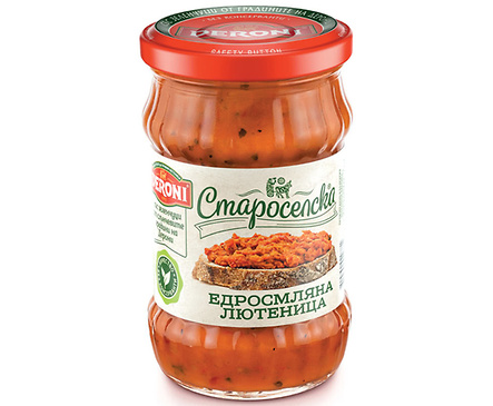 Дерони Староселска едросмляна лютеница без консерванти 520 г