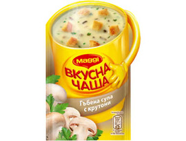 Maggi Вкусна чаша Гъбена супа с крутони 15 г