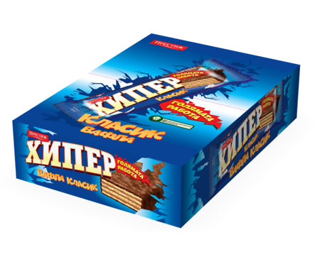 Хипер Вафлa шоколадова 50 г кутия 25 бр