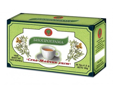 Биопрограма Чай Сена майчин лист 20 х 15 гр 30 г