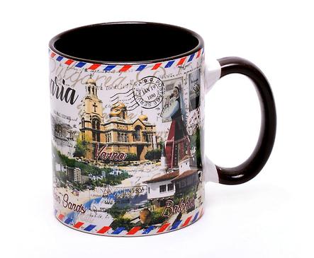 Чаша за кафе пощенска картичка България
