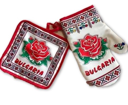 Комплект ръкохватки щампа Българска роза