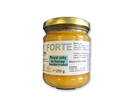 BeeSko Forte Български мед смесен с пчелно млечице 250 мл