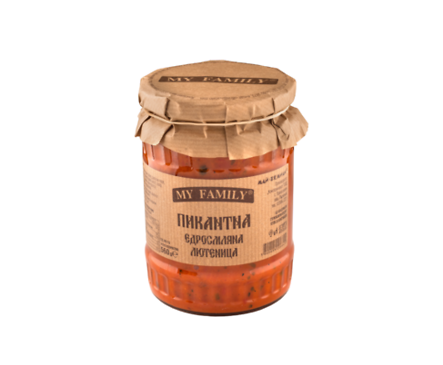 Хорцето Пикантна едросмляна лютеница My Family 560 г