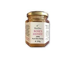 BeeSko Български мед с розово масло Roses honey 250 мл