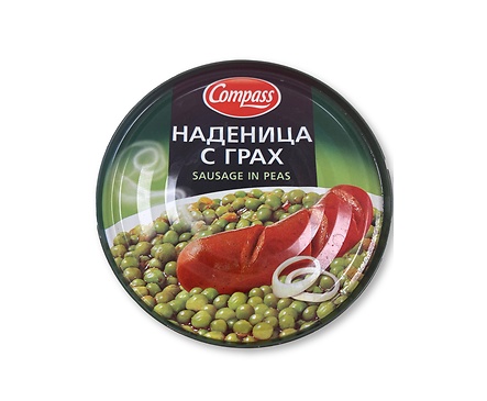 Компас Наденица с грах 300 г