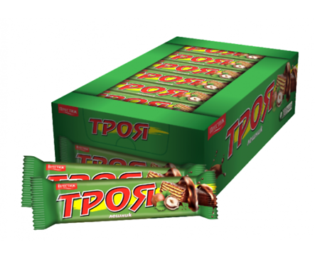 Троя Вафла лешник 30 г кутия 30 бр