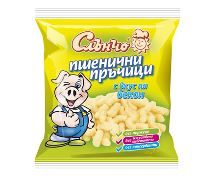 Слънчо пшеничени пръчици с бекон 40 г