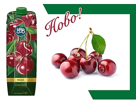 БББ плодова напитка Вишна 25 1000 мл