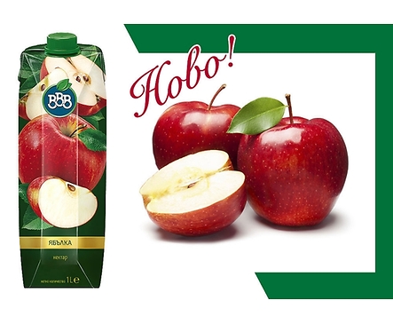 БББ Нектар ябълка 50 1000 мл