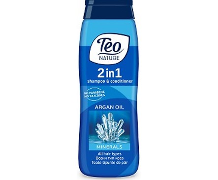 Тео Шампоан и балсам 2 в 1 с арганово масло и минерали 350 г