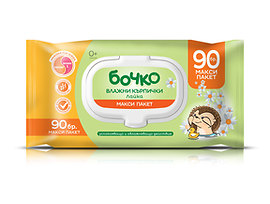 Бочко мокри кърпи Лайка с капак Макси 84 бр