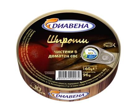 Диавена Шпроти в доматен сос 160 г