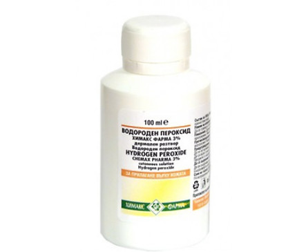 Кислородна вода водороден пероксид 100 мл