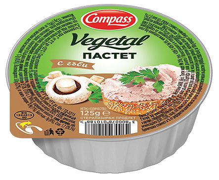 Компас зеленчуков пастет с гъби 125 г