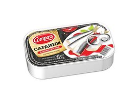 Компас сардини в доматен сос 125 г