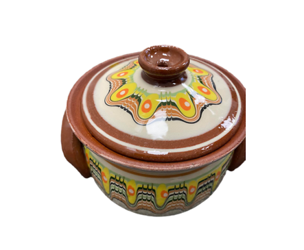 Гювече троянска шарка малко бяло