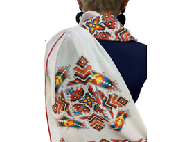 Шал от шифон с щампа шевица Bulgaria