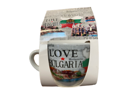 Чаша за кафе България с пейзаж и надпис