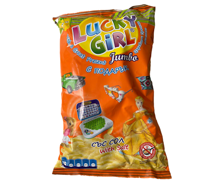 Снакс Lucky girl с подарък за момиче 70 г