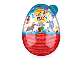 Lucky boy яйце дражета с подарък за момче 30 г