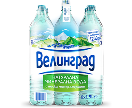Минерална вода Велинград Alcalia 1500 л кутия 6 бр
