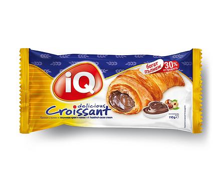 IQ Кроасан с лешников крем и какао 110 г кутия 20 бр