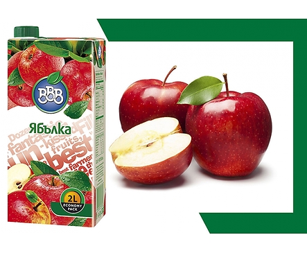 БББ Газирана напитка Ябълка 2000 л