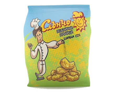 Слънчо пшенични пръчици шарена сол 50 г