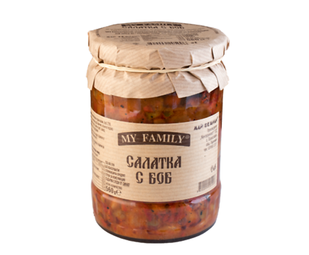 Хорцето Салатка с боб в буркан My Family 560 г