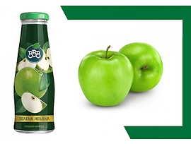 ВВВ Плодова напитка Зелена ябълка 250 мл