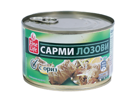 Лозови сарми с ориз 400 г