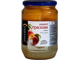 Пиперка Компот от праскови 680 г