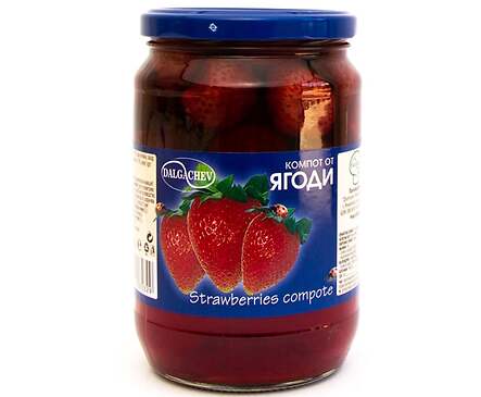 Дългъчев компот от ягоди 720 г