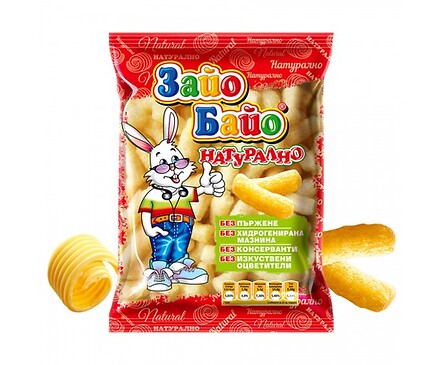 Зайо Байо Пшеничени пръчици натурални 60 г