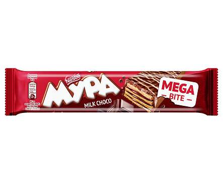 Вафла Мура megabite млечен шоколад 45 г