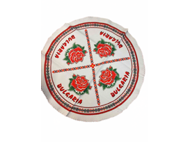 Кръгла покривка Българска розa Ф 50см