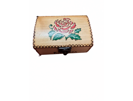Сувенирна дървена кутия ръчна изработка