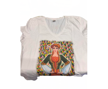 Дамска тениска момиче с носия модел 1 размер XL