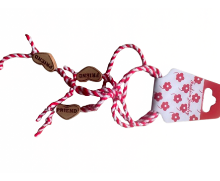 Комплект 3 мартенички за ръка сърце Friend