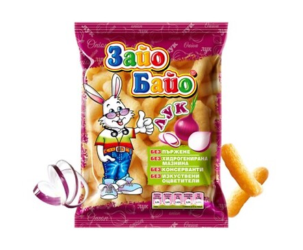 Зайо Байо Пшеничени пръчици с лук 45 г