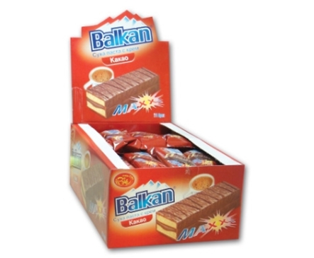Балкан Суха паста с какаов крем 38 г кутия 27 бр