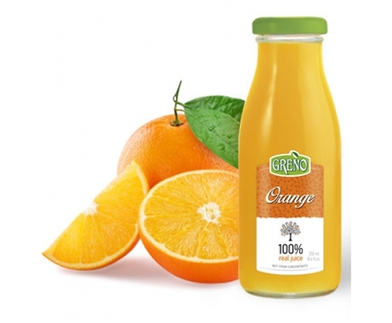 Грено 100 сок от портокал в стъклена бутилка 1000 мл