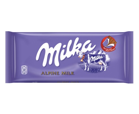 Милка Шоколад с алпийско мляко 100gr 100 г