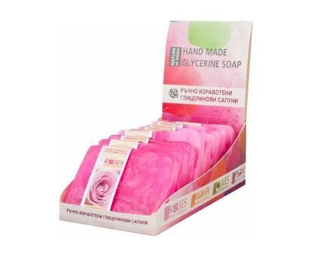 Биофреш Ръчно правен глицеринов сапун Роза 80 г